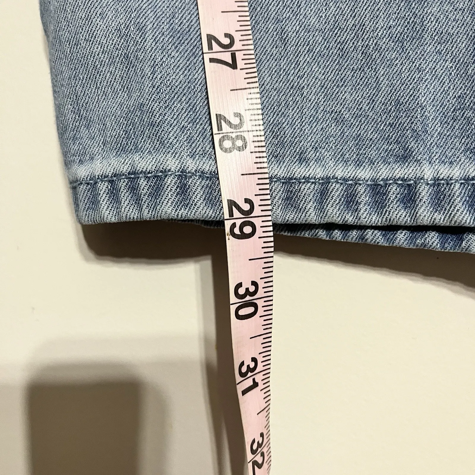 Hollister Low Rise Baggy Wide Leg Jeans Light Wash Size 18 W34 Hip Hop Skater - Image 8