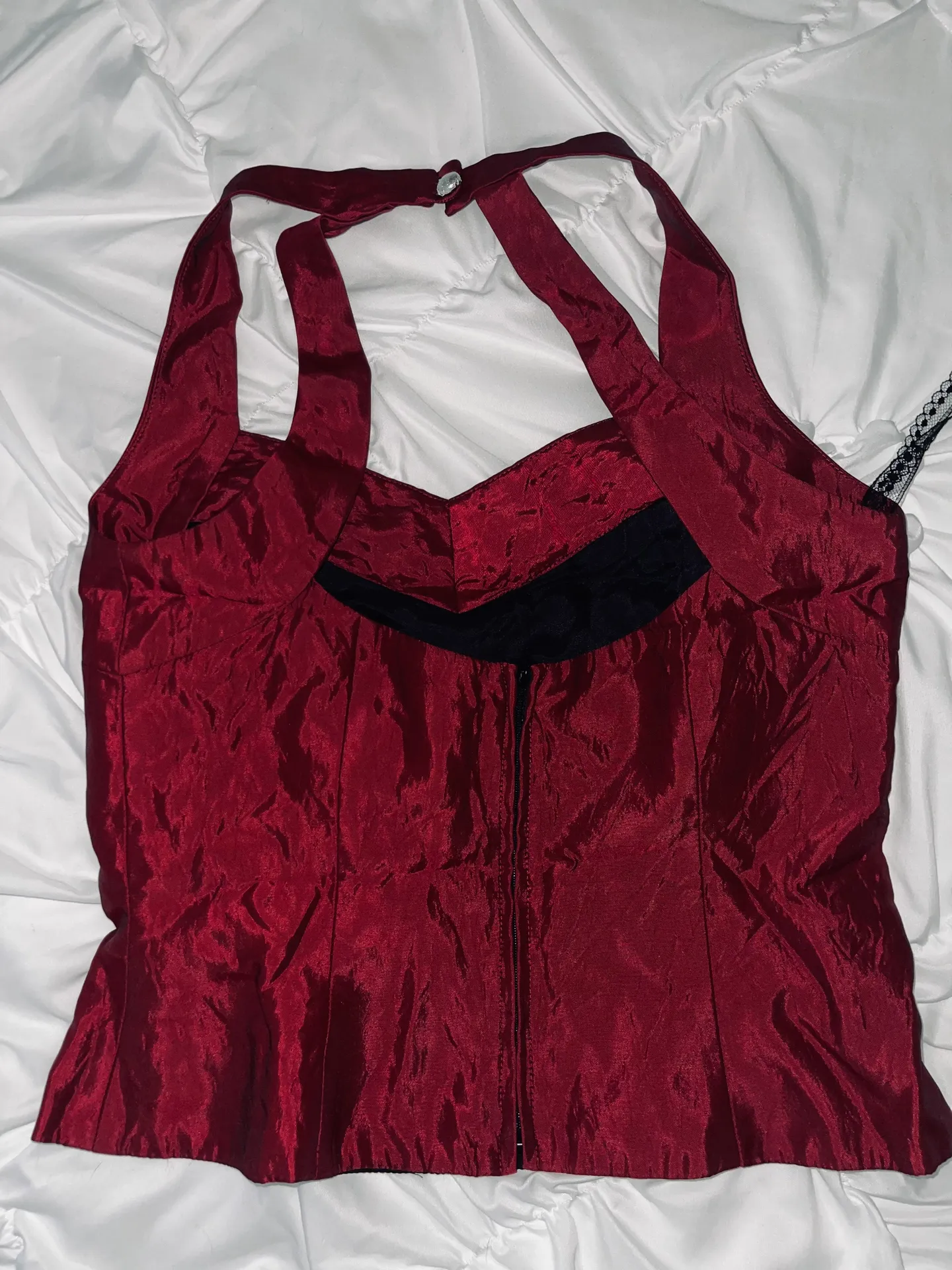 Vintage Elegant Red Dress  - Image 4