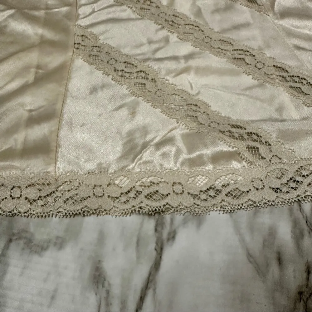 Vintage Lacy Cami Slip Top Fairycore Boho Whimsygoth Y2K Vibes Womens Size L Size L - Image 3