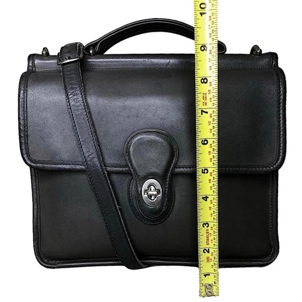 Vintage COACH GREY WILLIS Satchel Top Handle Shoulder Bag Costa Rica 9927 - Image 5