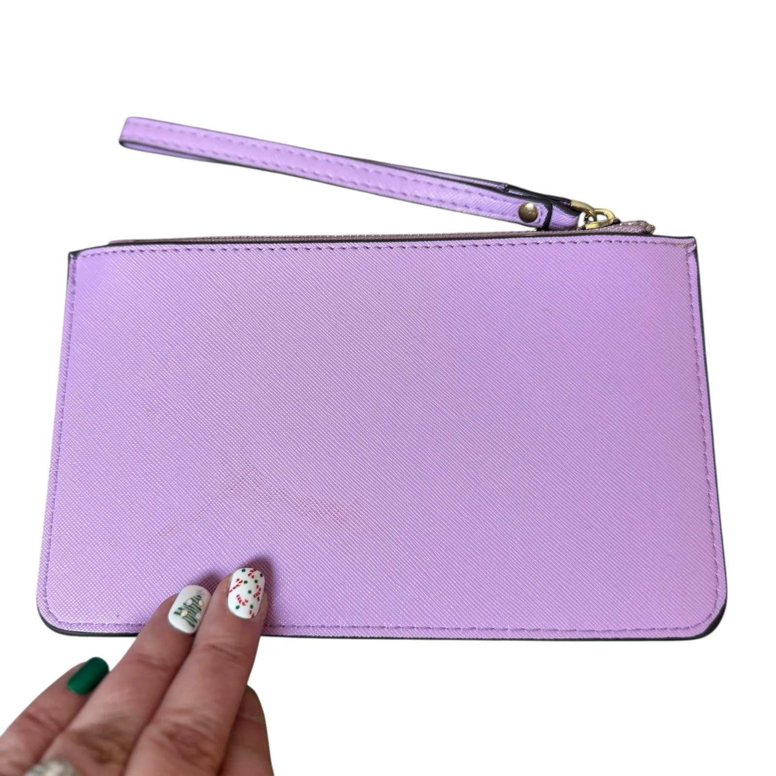 Kate Spade Purple Lavender Wristlet Flaw Spring Small Pastel Designer Classic - Image 3
