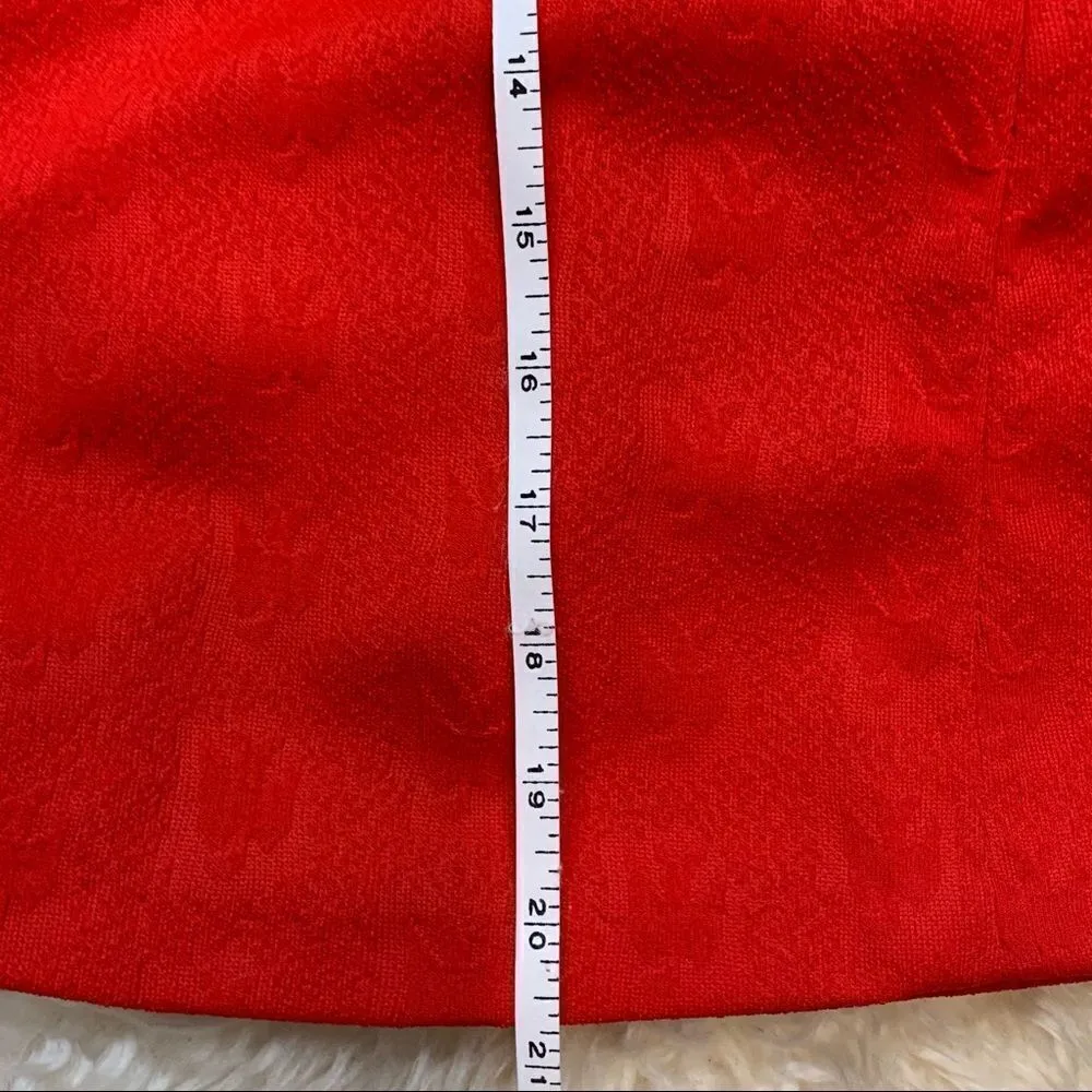 Vintage handmade red panda skirt suit Red Size 4 - Image 11