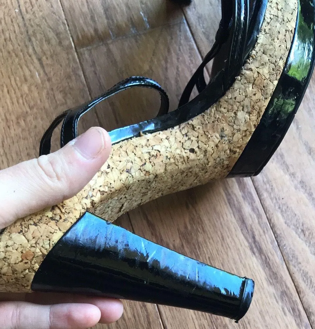 Lauren  Cork Platform Strappy Heel - Image 2