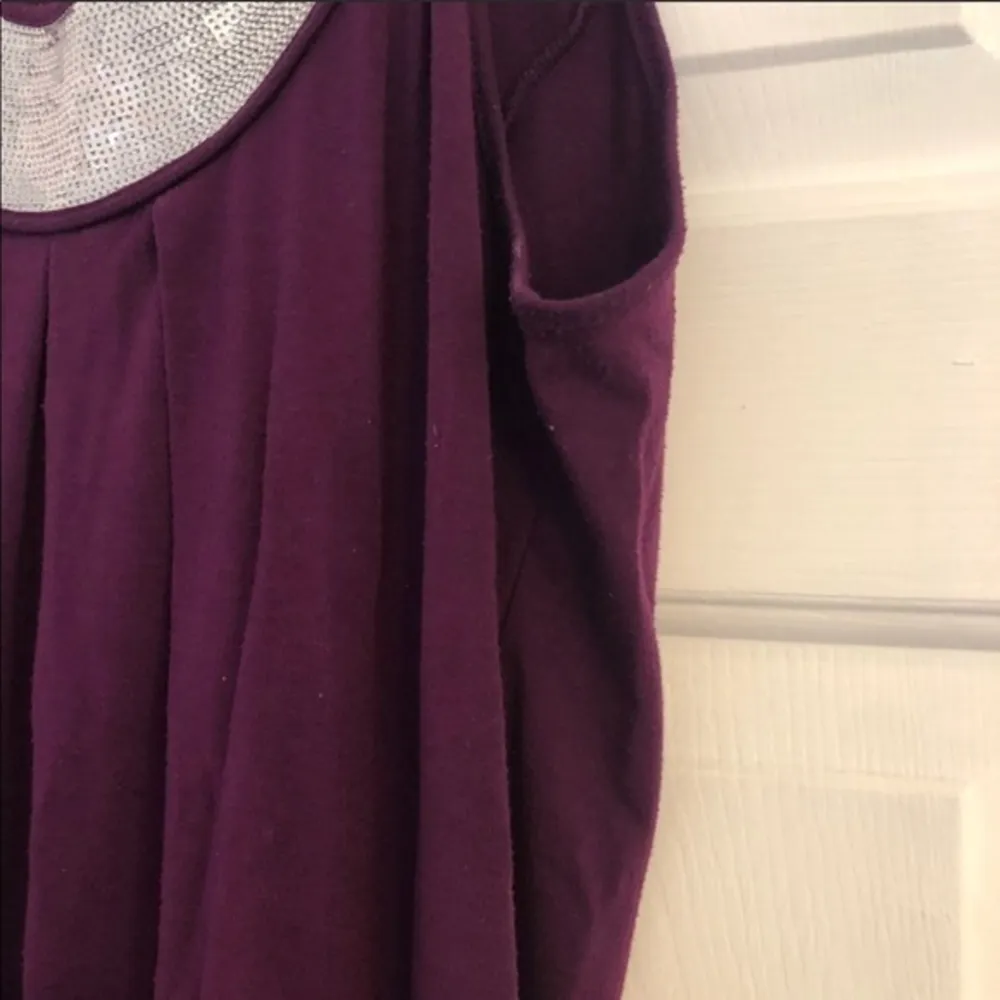 Maurice’s purple sequins sleeveless blouse top - Image 2