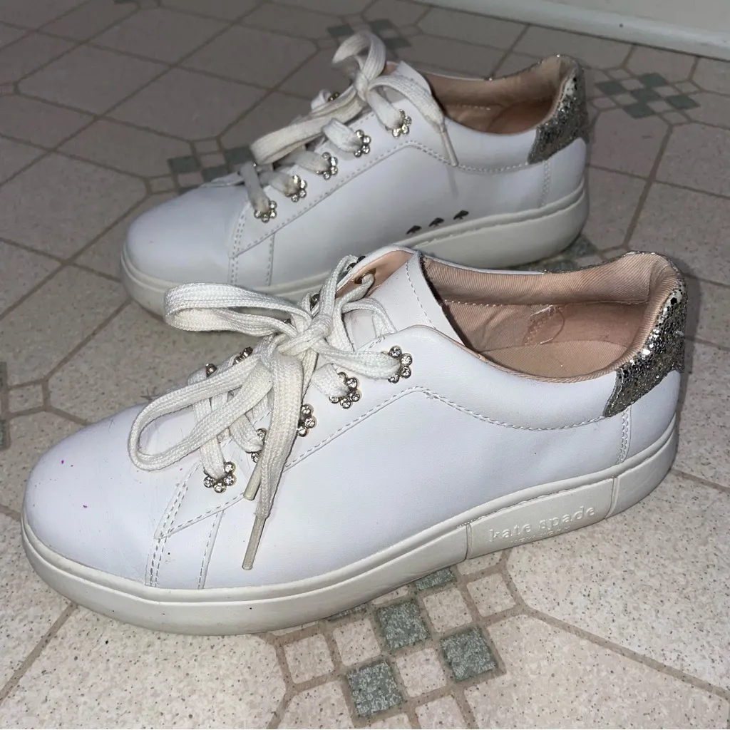 Kate Spade New York Lift Starlet Low-Top Sneakers Women Size 7 US 37.5 EU Casual - Image 5