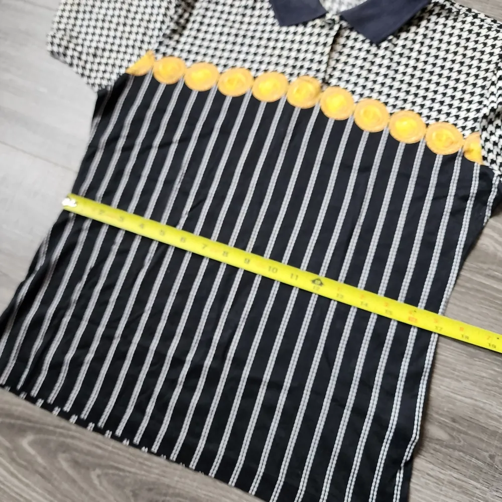 Christian Dior  Houndstooth Old Money Aesthetic Vintage Polo - Image 8