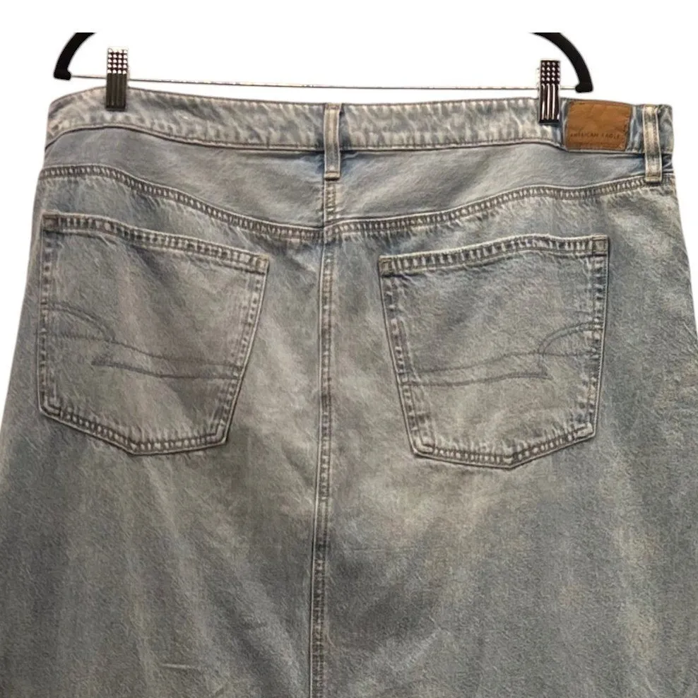 American Eagle Maxi Jean Skirt Blue 20 - Image 4