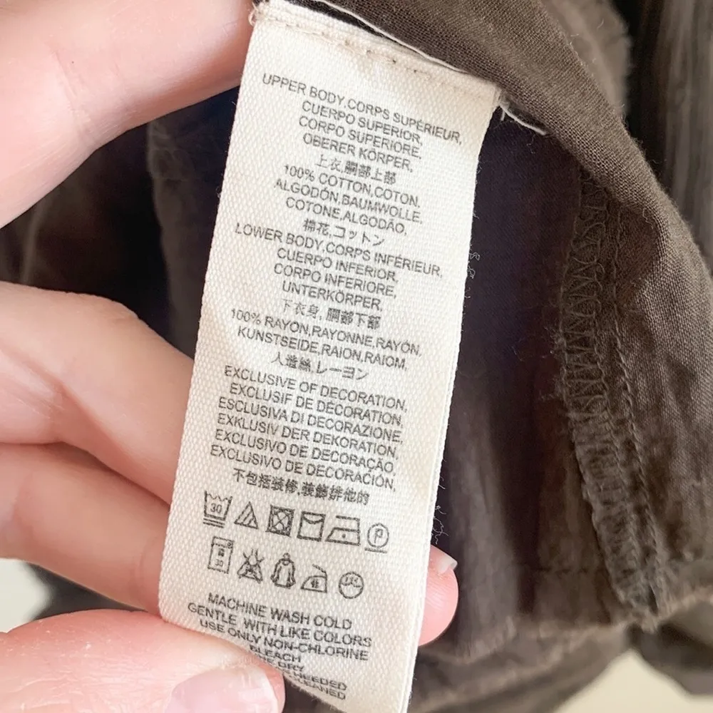 Free People Day Glow Dress Bitter Oli Brown Small - Image 10