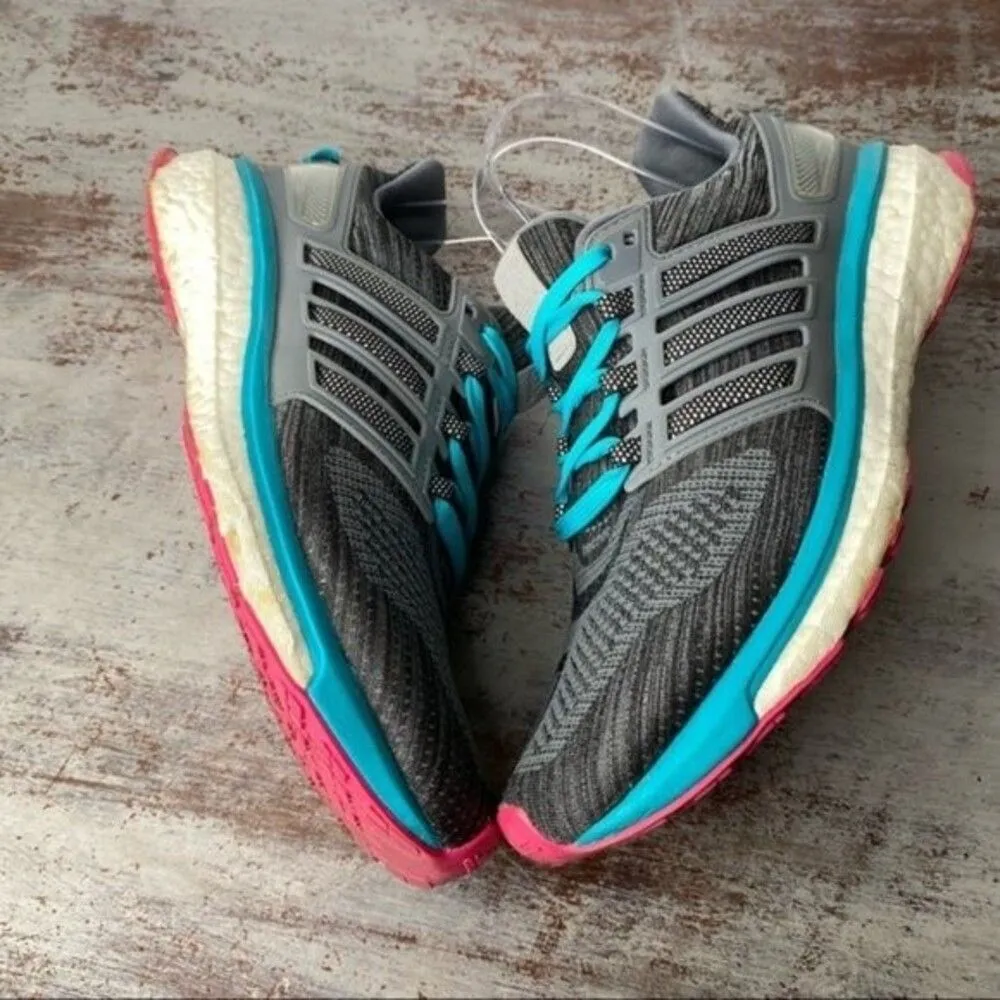 Adidas Grey blue pink Athletic Shoes 8 - Image 4