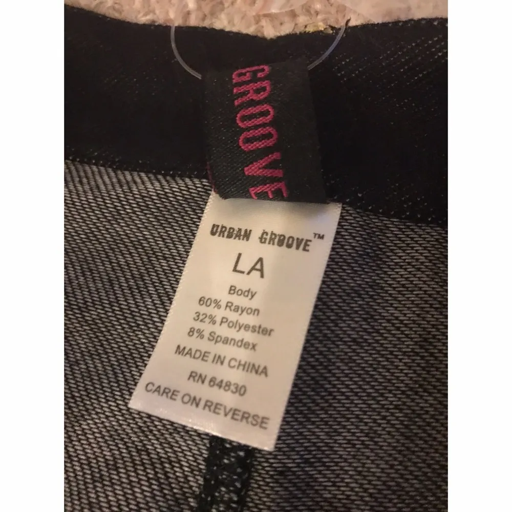 High Waisted "Denim" Dance Shorts Blue Size L - Image 4