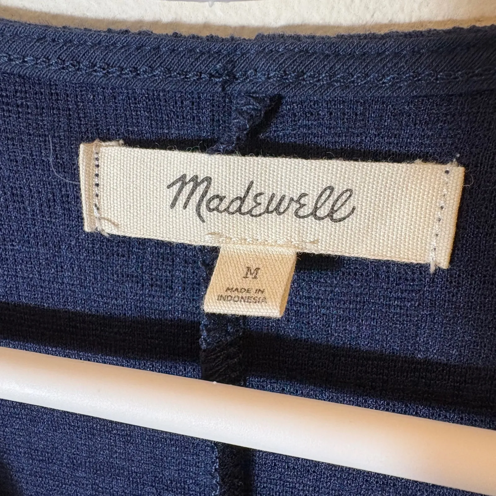 Madewell Cross-Front Flutter-Sleeve Mini Dress Size Medium - Image 5