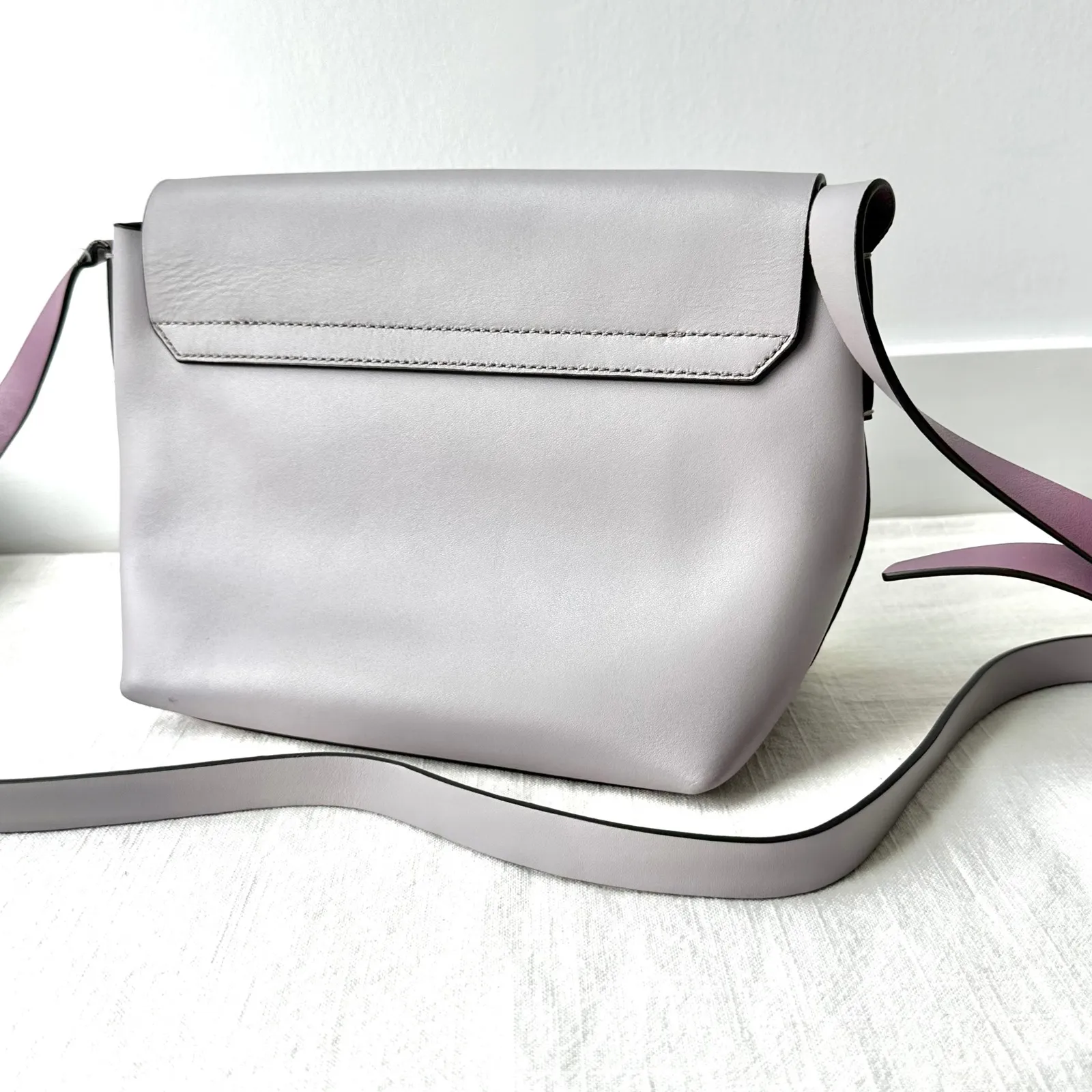 Kate Spade Putnam Drive Crossbody Bag‎ Lilac Purple Leather Flap Shoulder Bag - Image 7