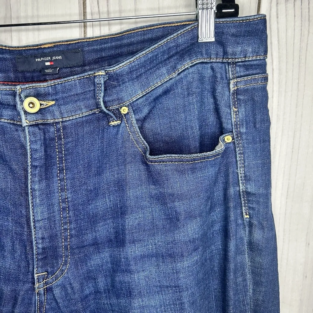 TOMMY HILFIGER Sz 16 (40 x 31) Stretch Denim Tribeca Straight Leg Jeans - Image 5