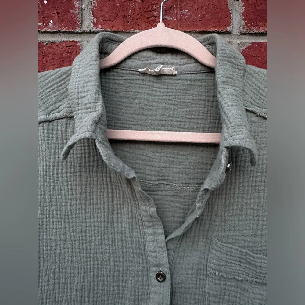 easel  Linen Waffle Dress Size L - Image 3