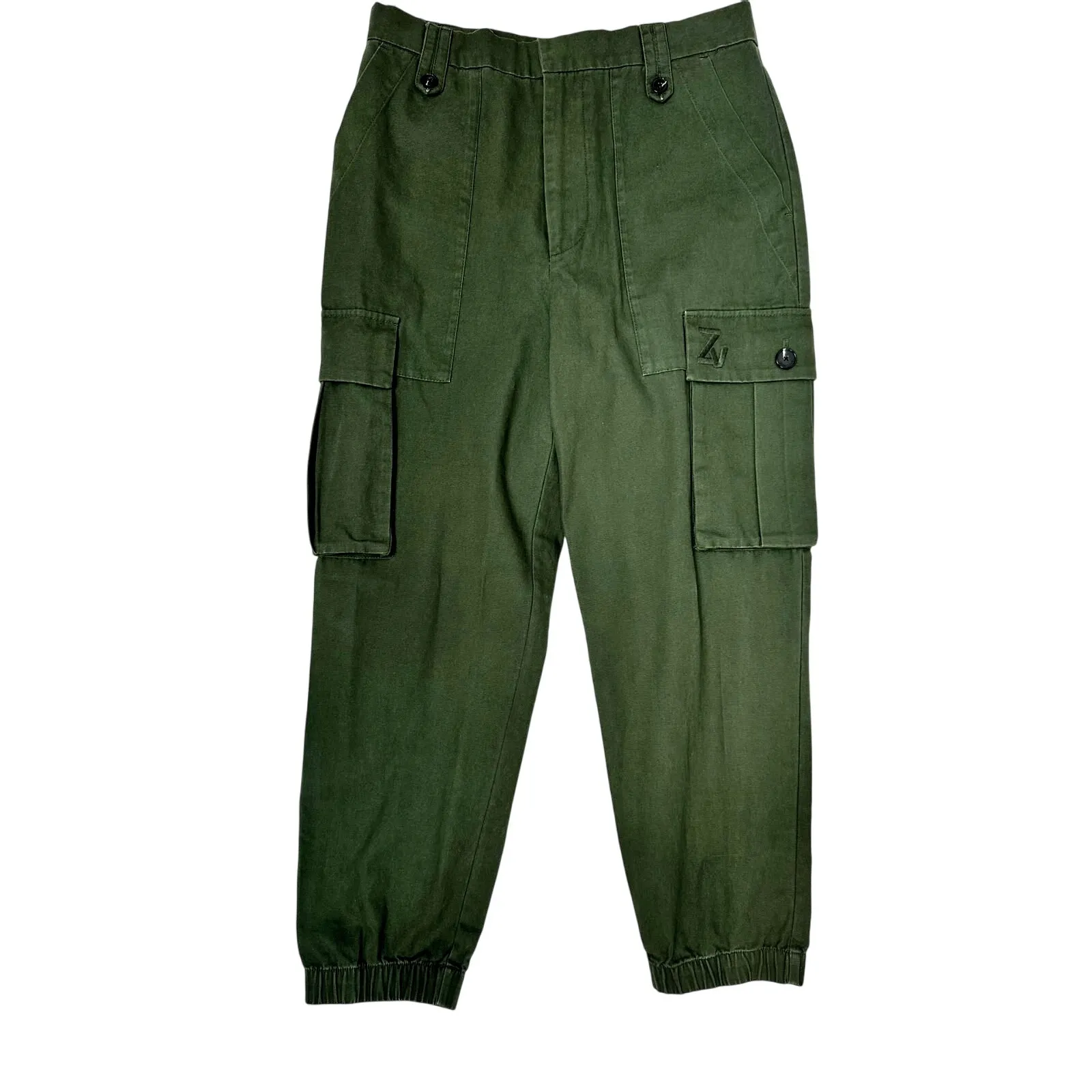 Zadig & Voltaire Pilote Cargo Pants Army Green 38 - Image 6
