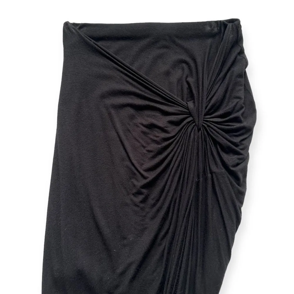 🔃Charlotte Russe Black Pencil High Waist Ruched Stretchy Bodycon Skirt - Image 4