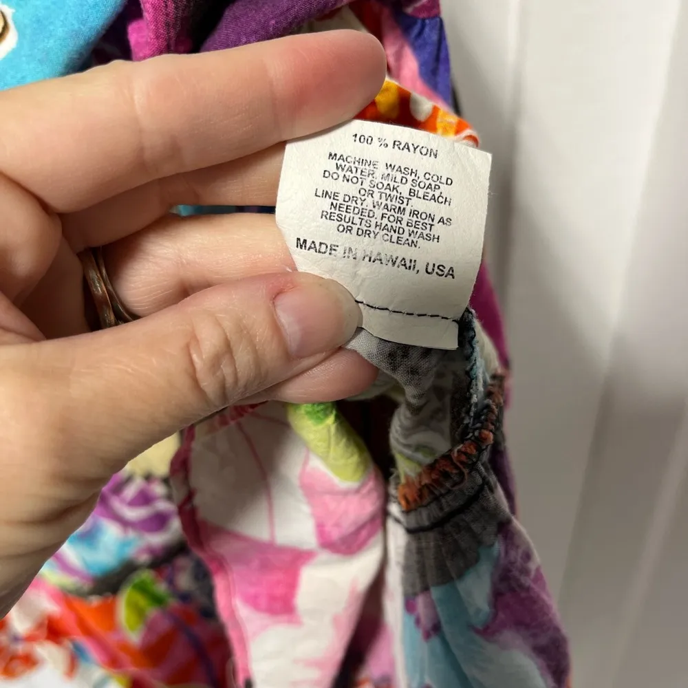 Jams World Vintage Rayon Parrots Cove Dress size small - Image 5