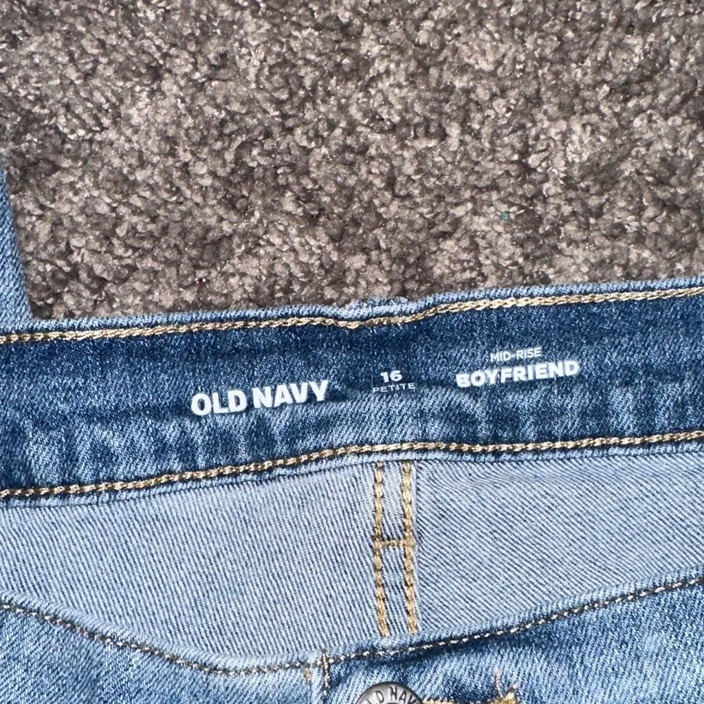 Old Navy Light Blue Boyfriend Jeans - Image 2