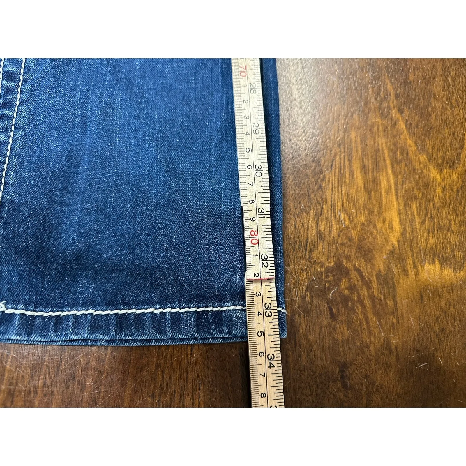 Miss me Boyfriend Capri Jeans Women 26 Western Cowgirl Bedazzled Glam Jewels - Image 8