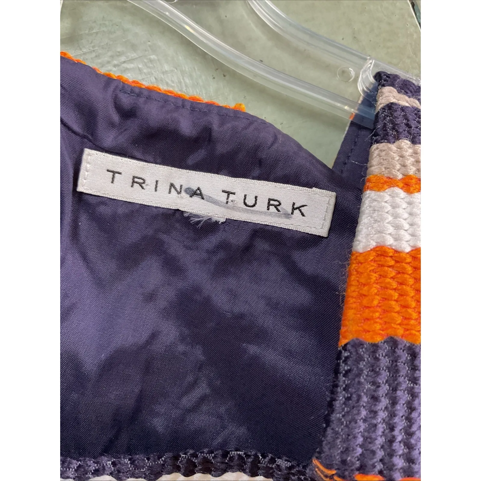 Trina Turk Spiegler South Beach Stripe Colorblock Woven Shift Dress‎ - Image 9