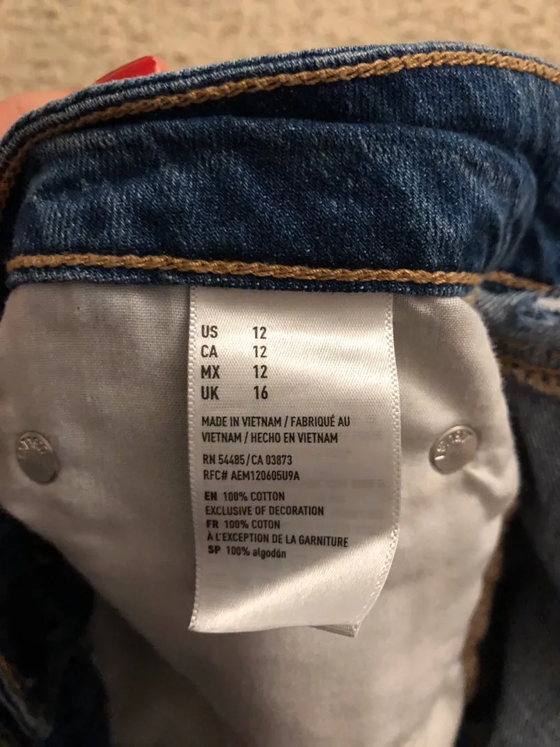 Shorts Blue Size 12 - Image 3