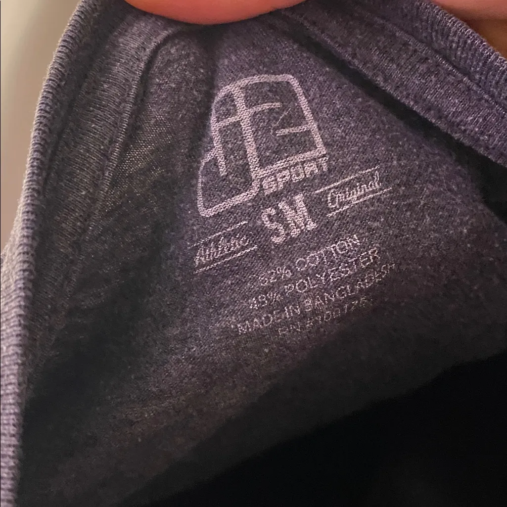 Indiana University Gray Logo Tee 2018 Small Cotton - Image 5