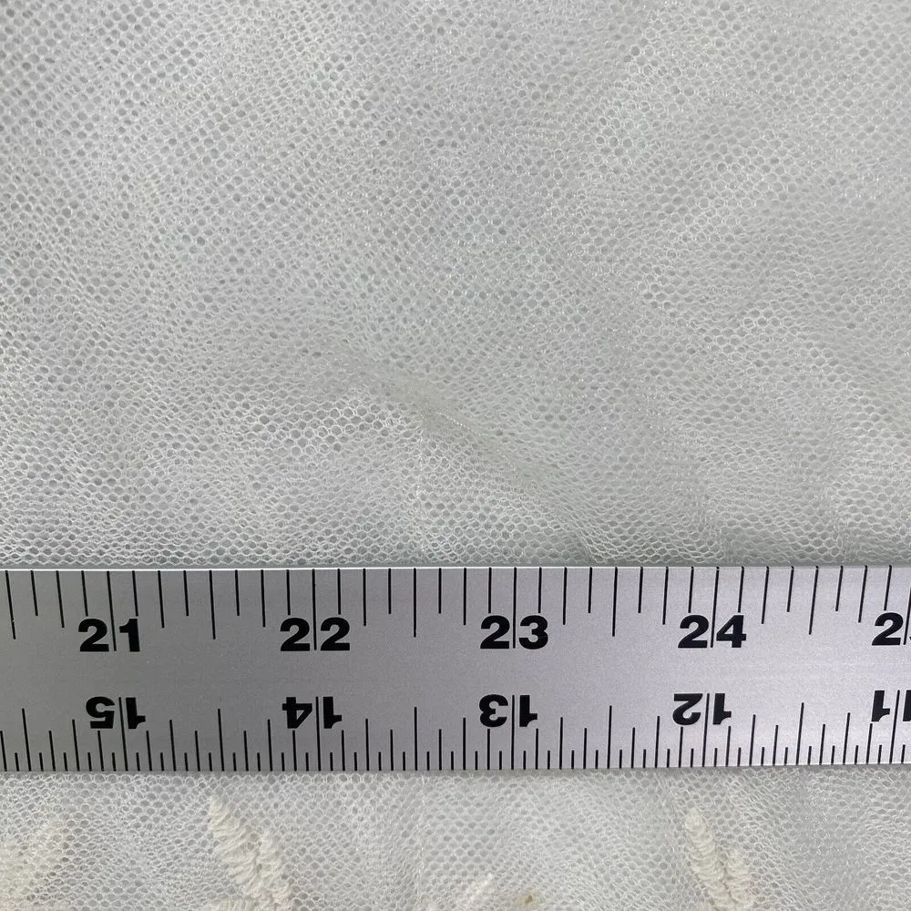 Haute Society coverup Womens S Beige Lace Sheer Open Drape‎ Top mesh - flaw - Image 7