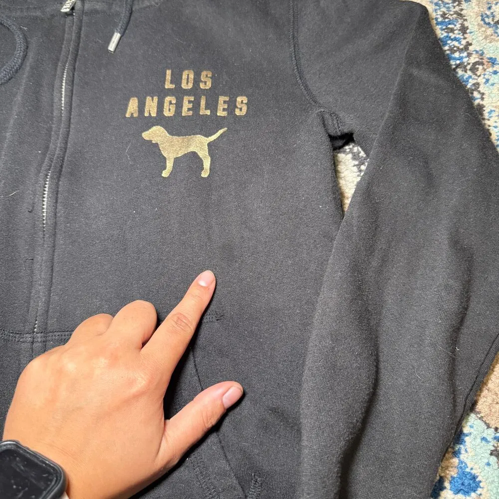 2014 los angeles vs pink bling jacket Black Size XS - Image 4