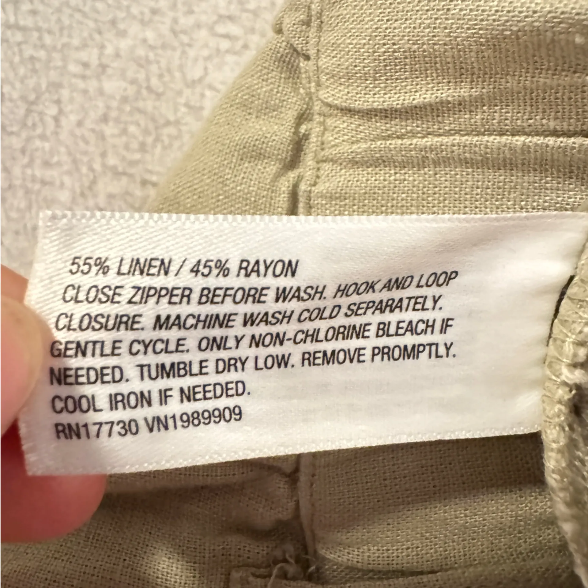 Women’s NWT A New Day Green Linen Pants - Image 5