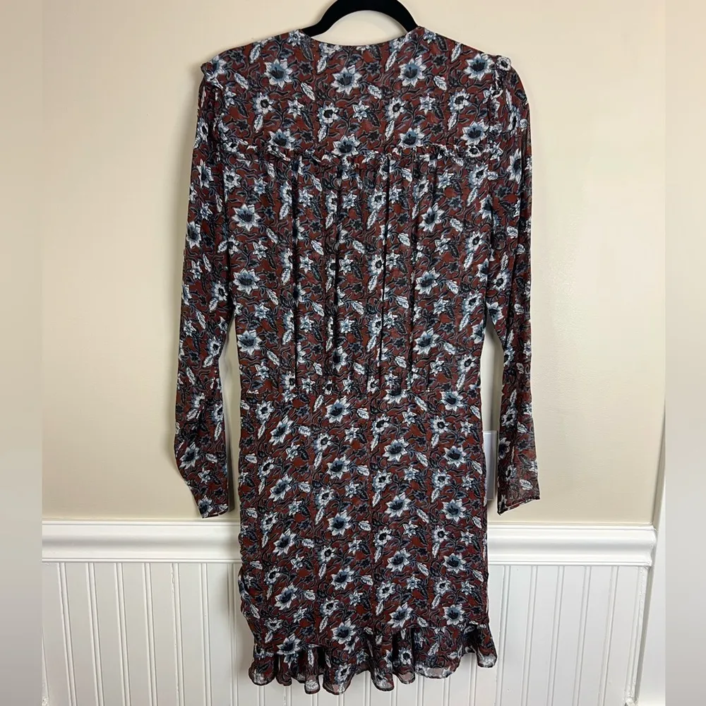 Veronica Beard Anjali Stretch Silk Mini Dress Size 8 Cottagecore Designer - Image 16