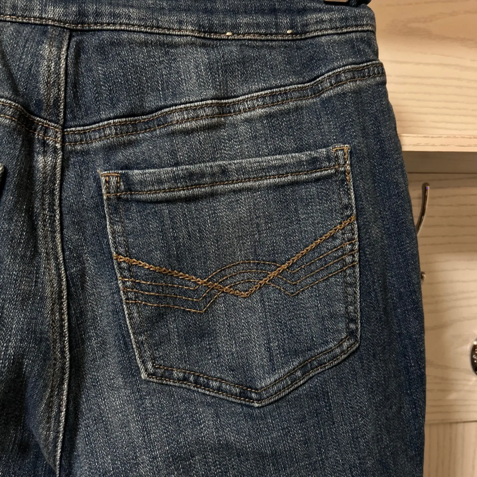 Idyllwind Miranda Lambert Jeans Womens Size 8 W x 34 L Flared Blue Denim Lace Up - Image 11