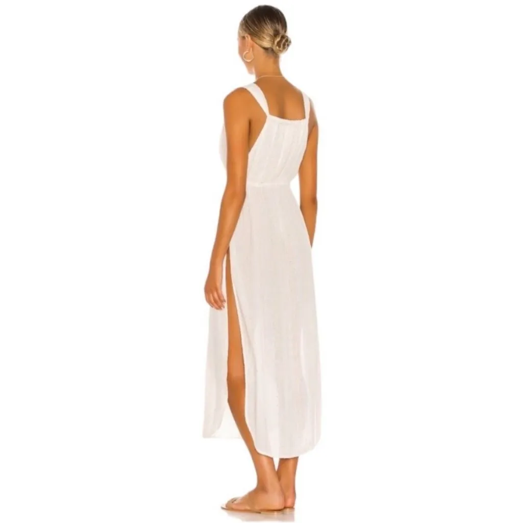 L*SPACE Kenzie Magic Hour cover up swim dress in cream - Image 2