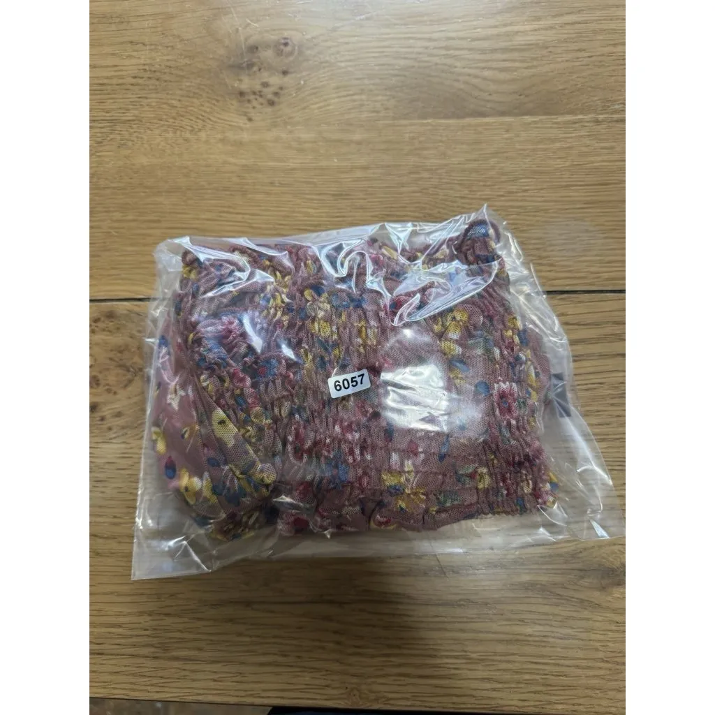 LuLu's Women Blouse Size Small Floral Crop Top Long Sleeve Stretch Sexy Party‎ - Image 10