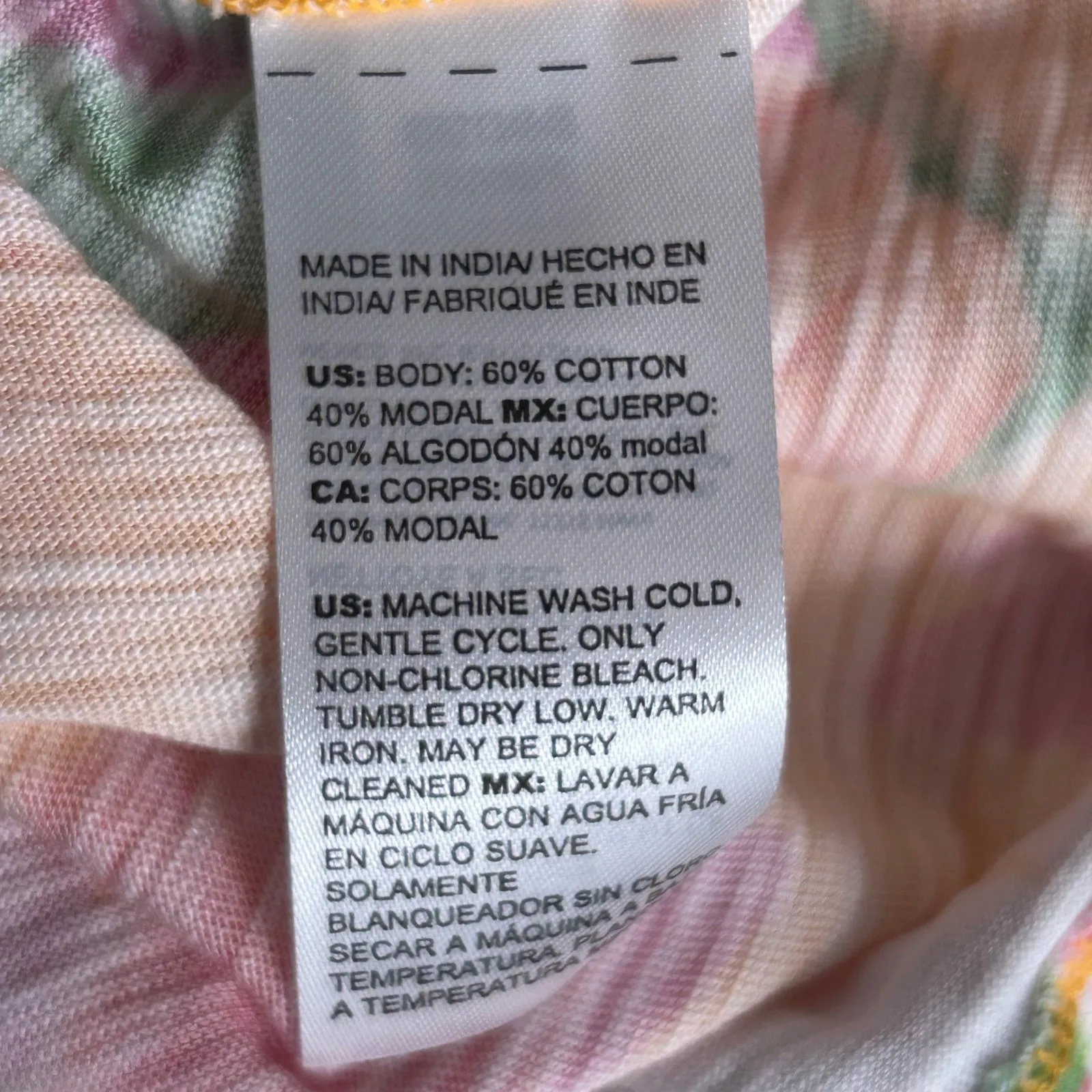 Chicos Leaf Tropical Top Orange XXL Or 4 - Image 9