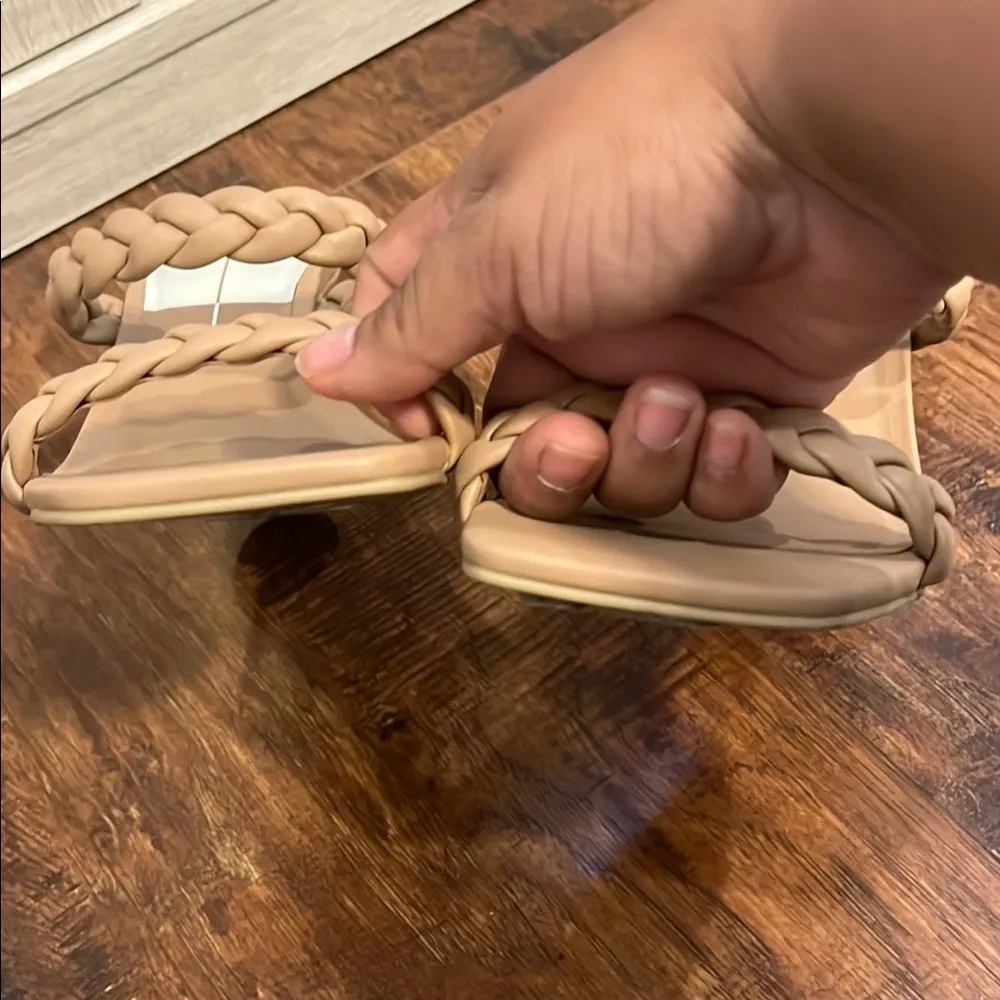 Dolce Vita Nairi Woven Heeled Sandals Tan Size 9.5 - Image 6