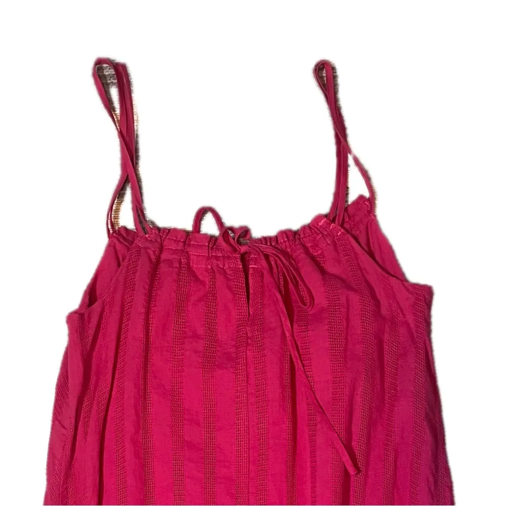 Steve Madden BB Dakota Spaghetti Strap Lined Bright Rose Pink Maxi Dress XS - Image 6