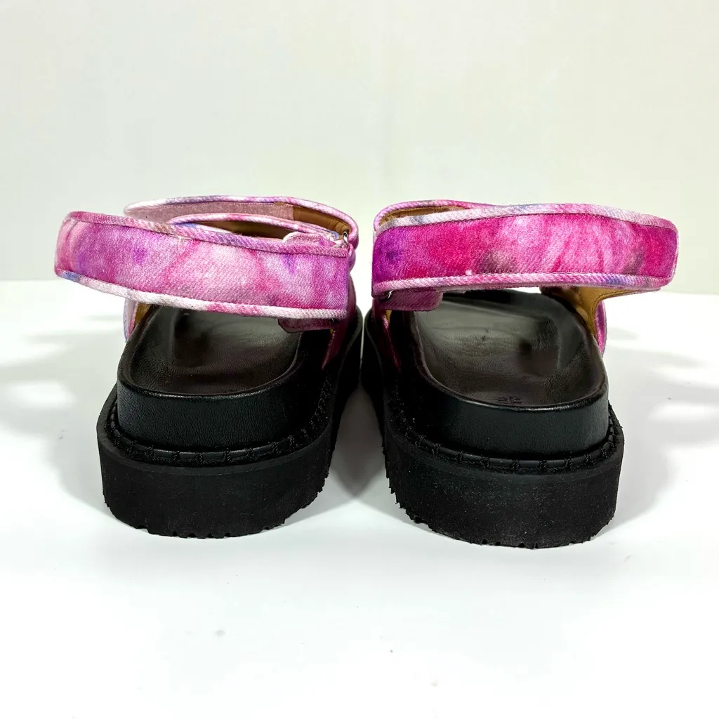 Isabel Marant Madee Platform Sandal Mulberry Tie Dye 41 10 NEW Flat - Image 11