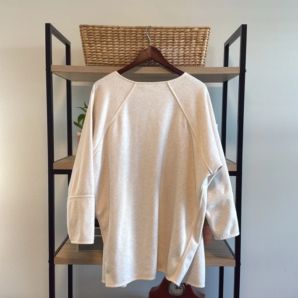 Athleta Cozy Karma Drape Open Front Cardigan Sweater Pullover, S - Image 5