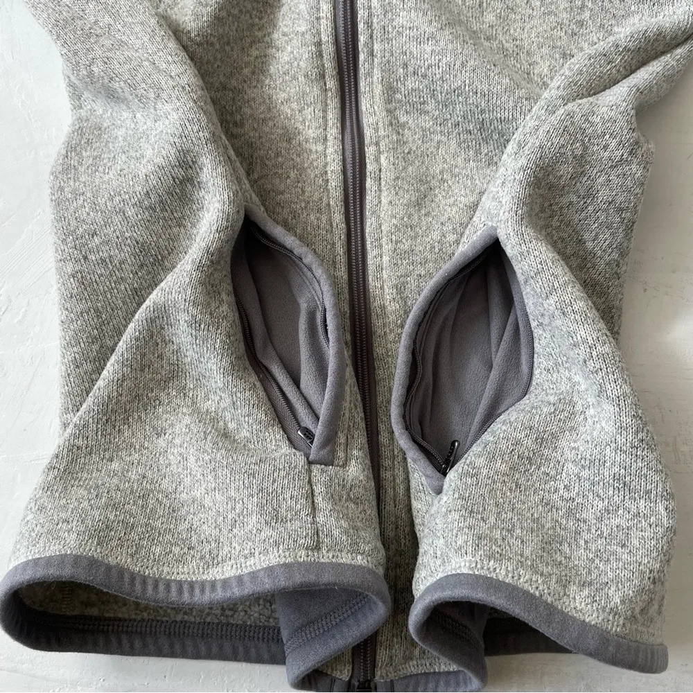 Women's Better Sweater Jacket Natural Grey Size S - Image 7