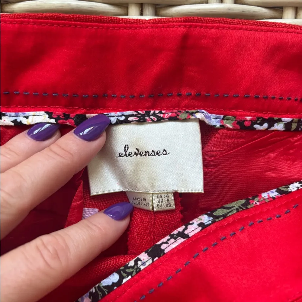 Elevenses Anthropologie Edisto Linen and Tencel Wide Leg‎ Pants 4 workwear chic - Image 6