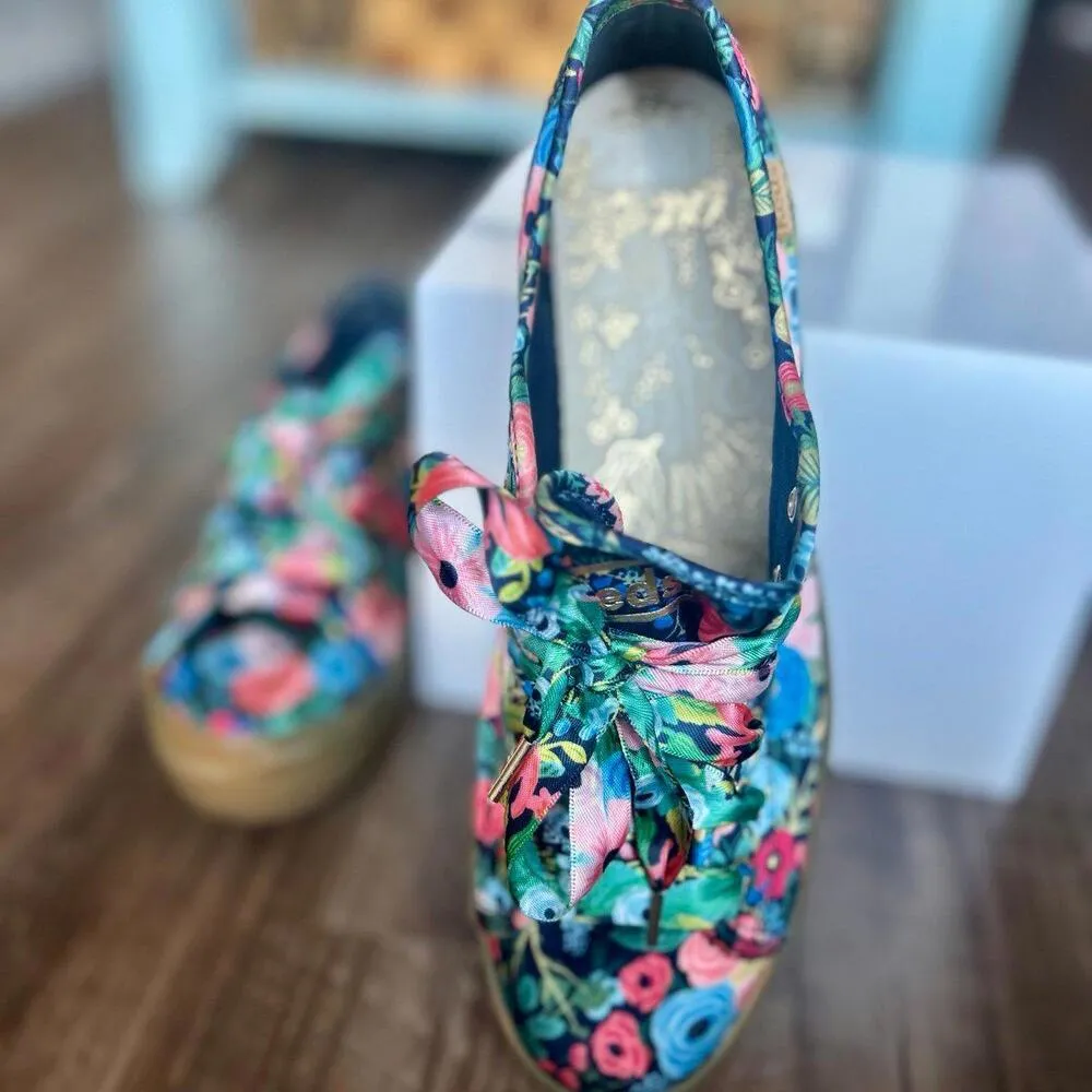 Keds x Rifle Paper Co. Triple Kick Garden Party Floral Shoes - Size 7 Women’s - Image 6