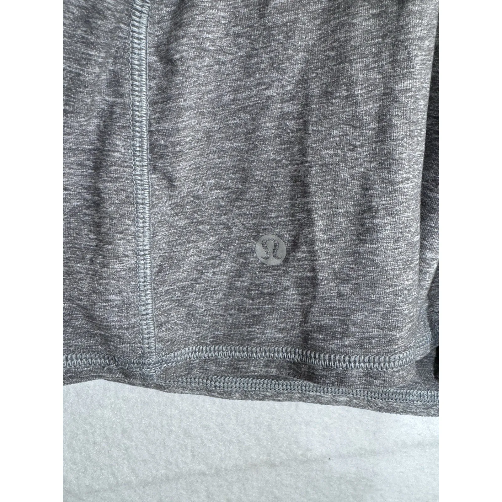 Lululemon Heathered Slate Grapefruit‎ Dancing Warrior Athleisure Tank Top Size 4 Gray - Image 8