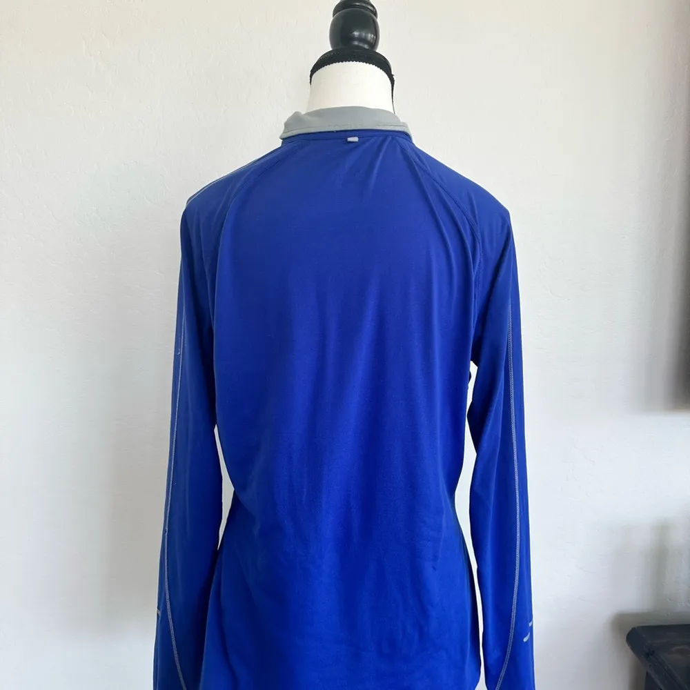Nike Royal Blue Quarter-Zip Top - Image 2