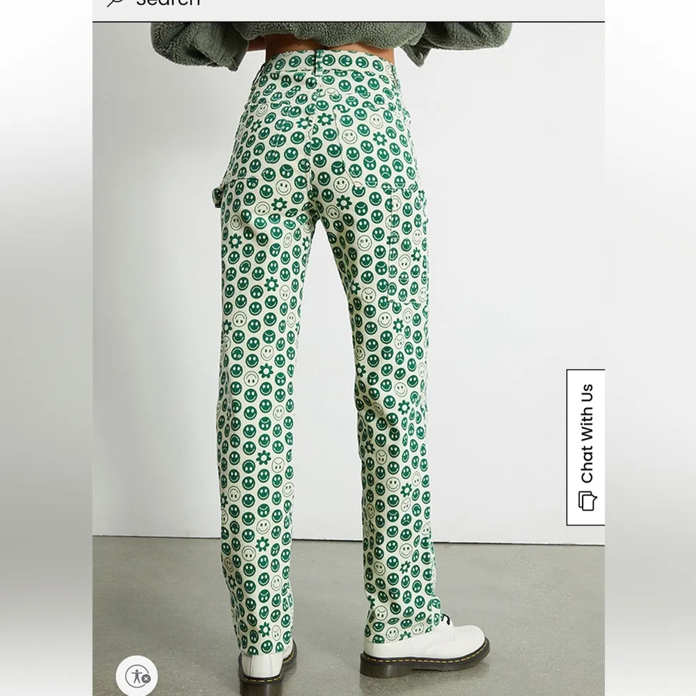 PacSun Smile Corduroy Boyfriend Carpenter Pants 27 - Image 4