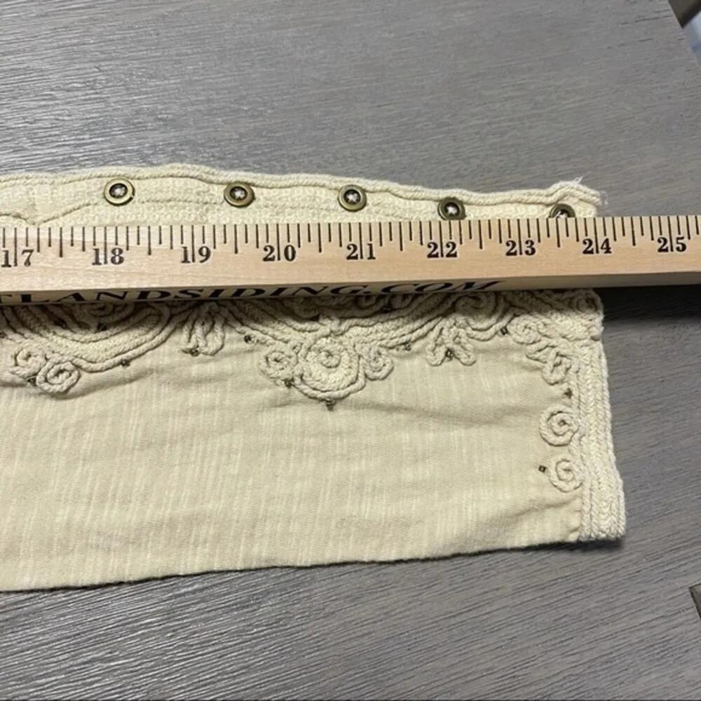 We the Free Hooked on You Cuff Embroidered Top size Small - Image 14