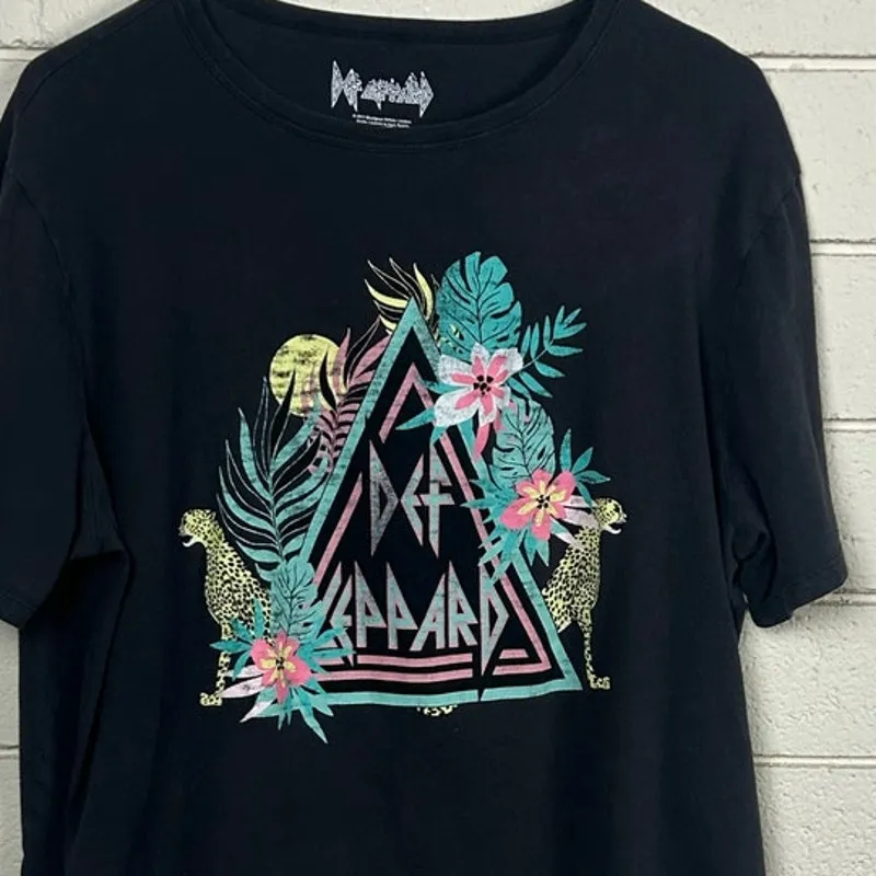 Def Leppard Black Band Tee size L - Image 4