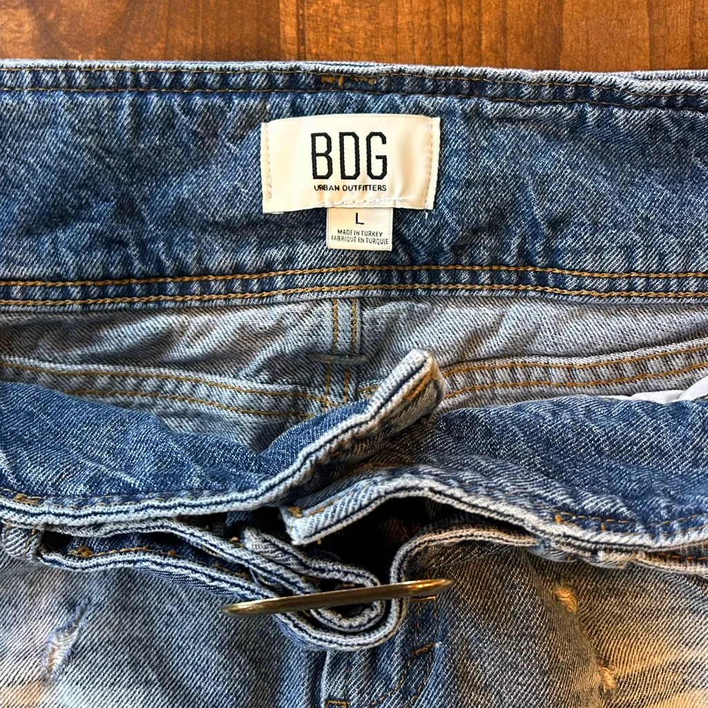 BDG Urban Outfitters Denim Micro Mini Skirt | Jean Mini Skirt | Size Large - Image 5