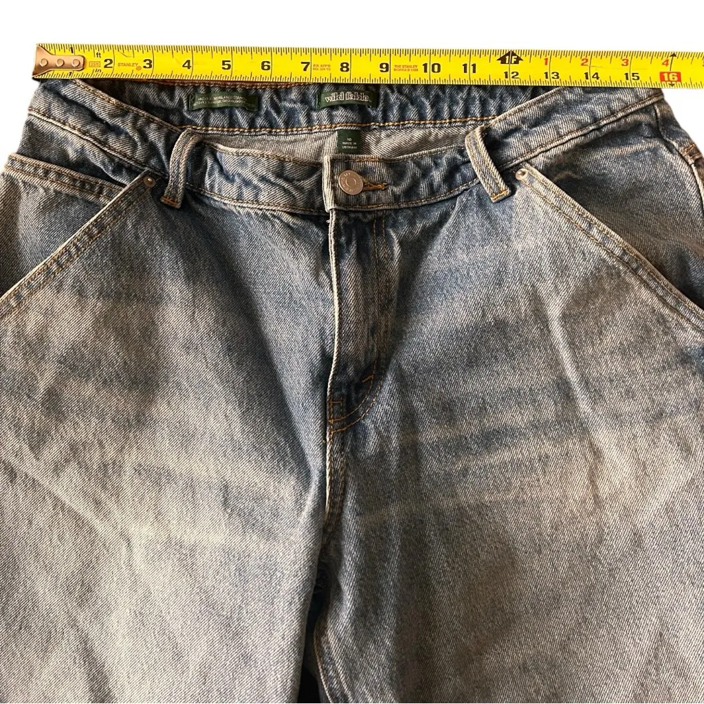 Wild Fable Women's Mid-Rise 90's Relaxed Straight Rigid 100% Cotton Medium Wash - Image 6