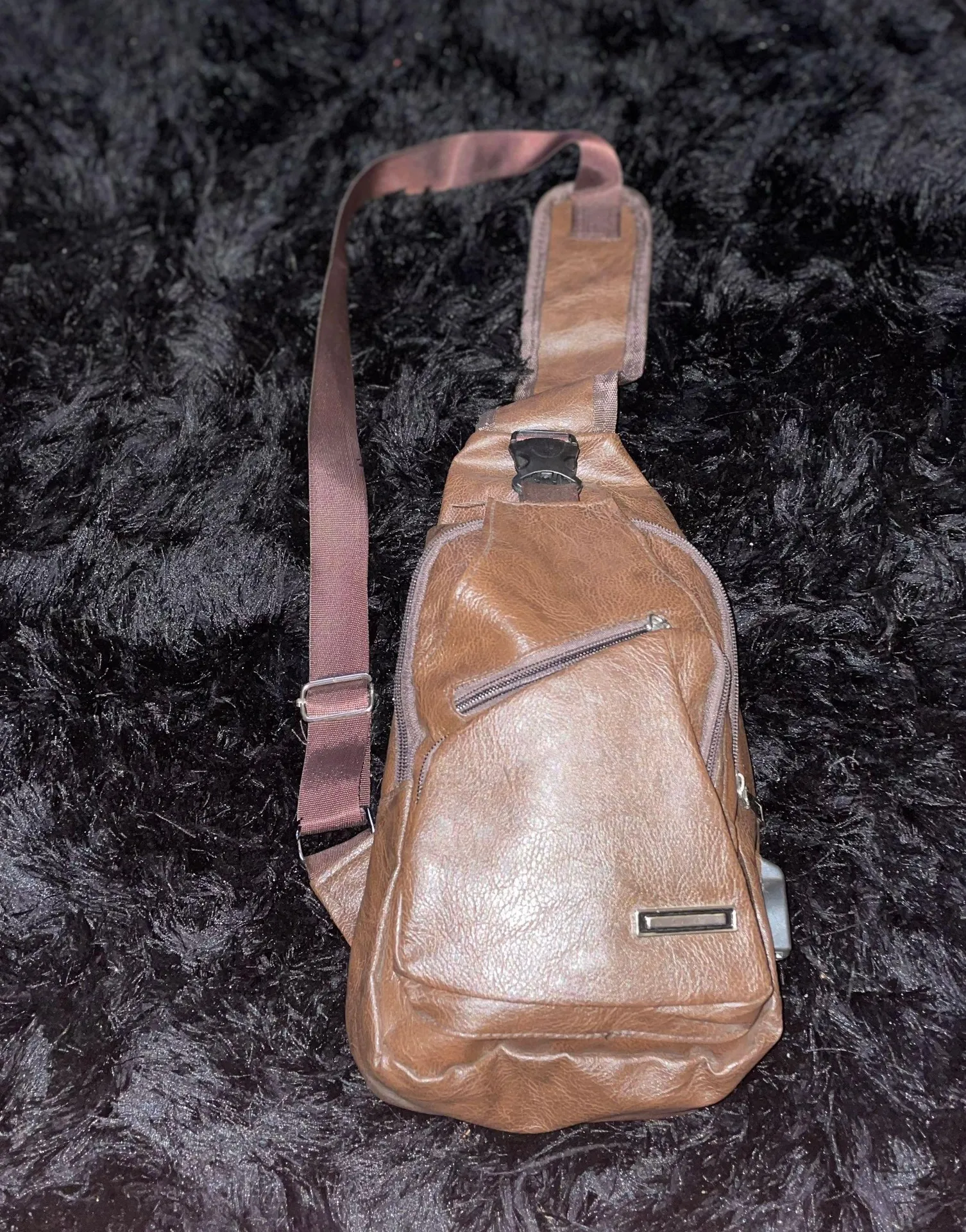 Great Casual Crossbody Shoulder BAG 💼 Brown - Image 6