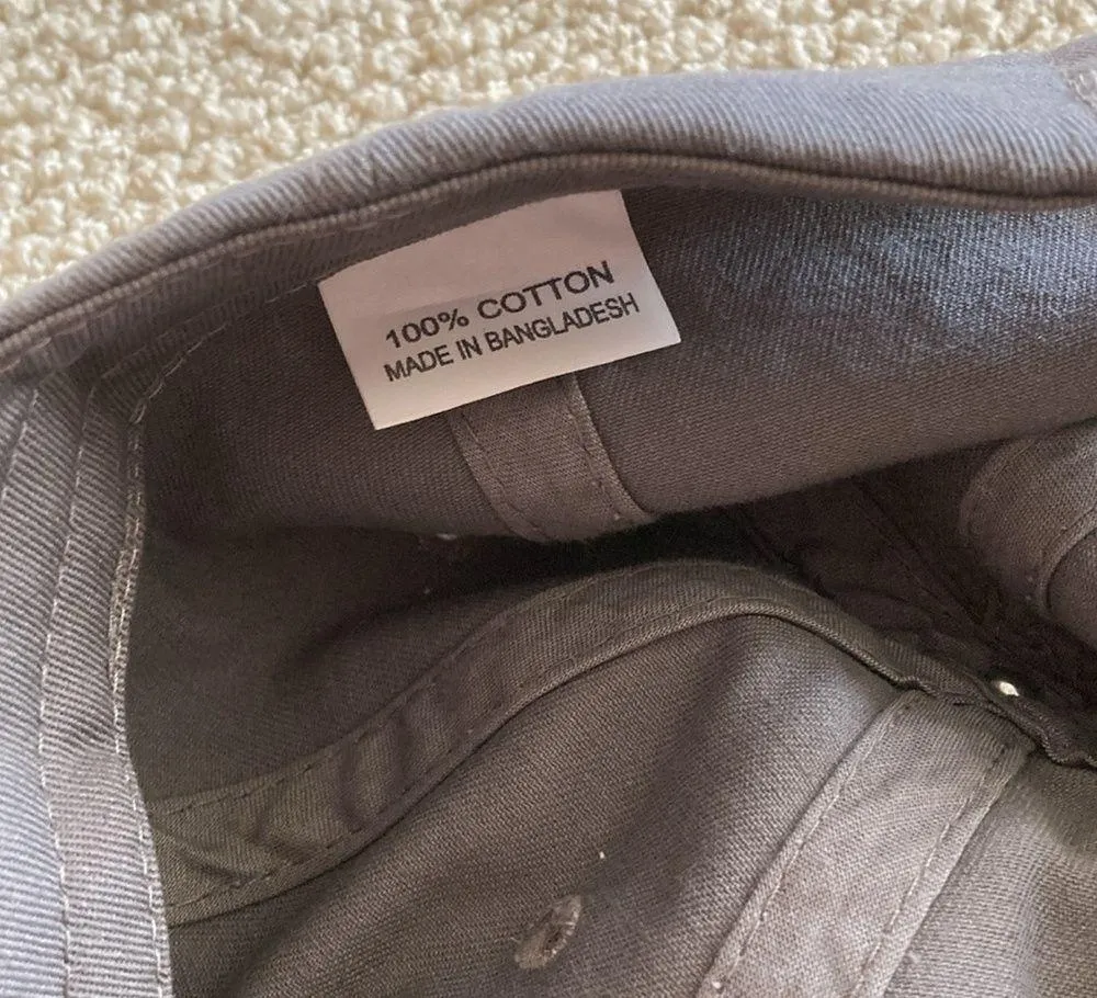 NEW Chickadees KPhi Service Society Grey Hat Baseball Cap One Size NWOT Gray - Image 6